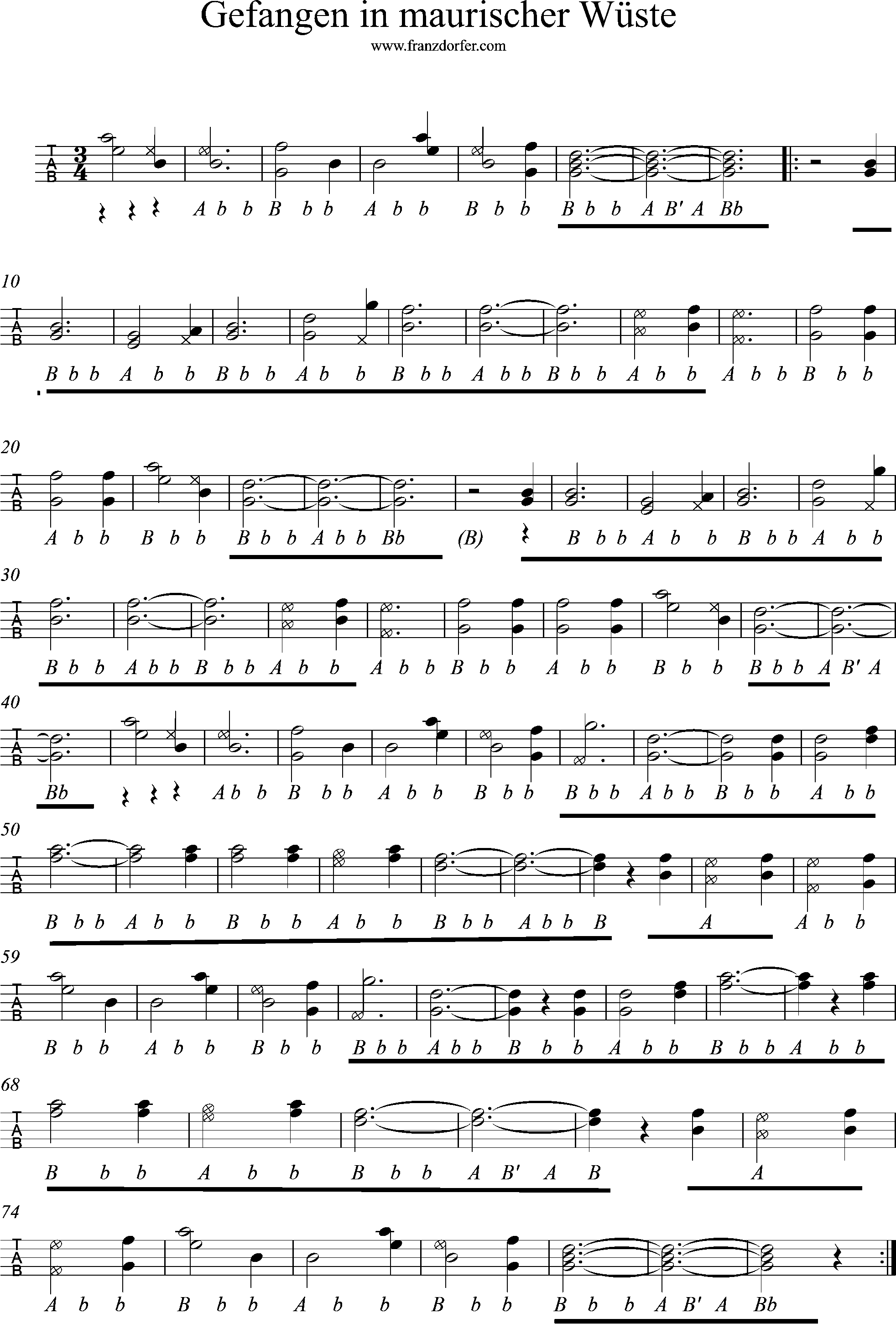 Gefangen in maurischer Wüste, Ziachnoten Teure Schwalben, Griffschrift Steirische harmonika lernen